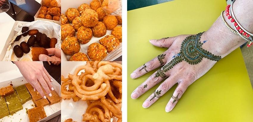 Henna and sweets